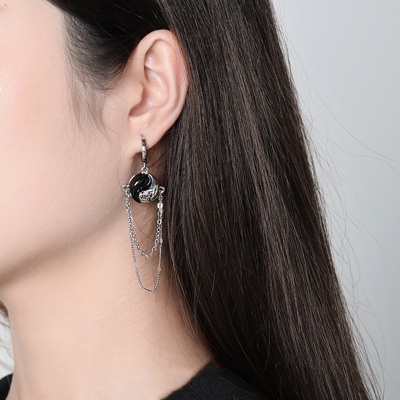 Fancy Tai Chi Tassel Earring