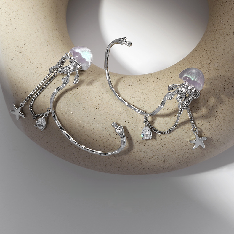 Sweet Y2k Jellyfish Cuff Earring