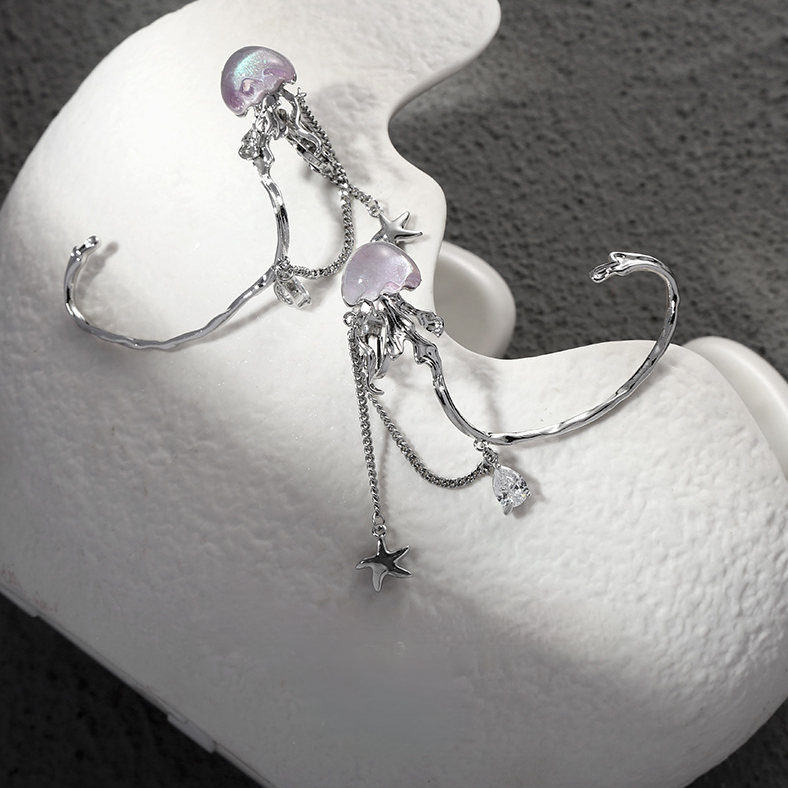 Sweet Y2k Jellyfish Cuff Earring