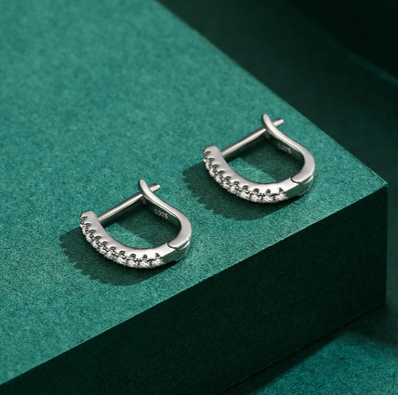 Minimalist Personalized U-Shaped Hoop Earring