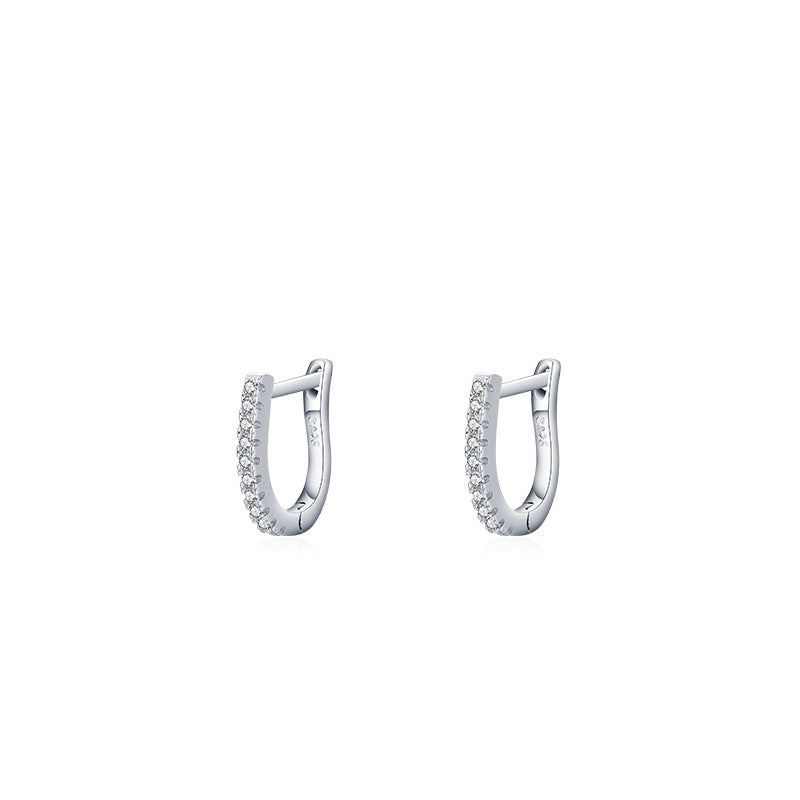 Minimalist Personalized U-Shaped Hoop Earring