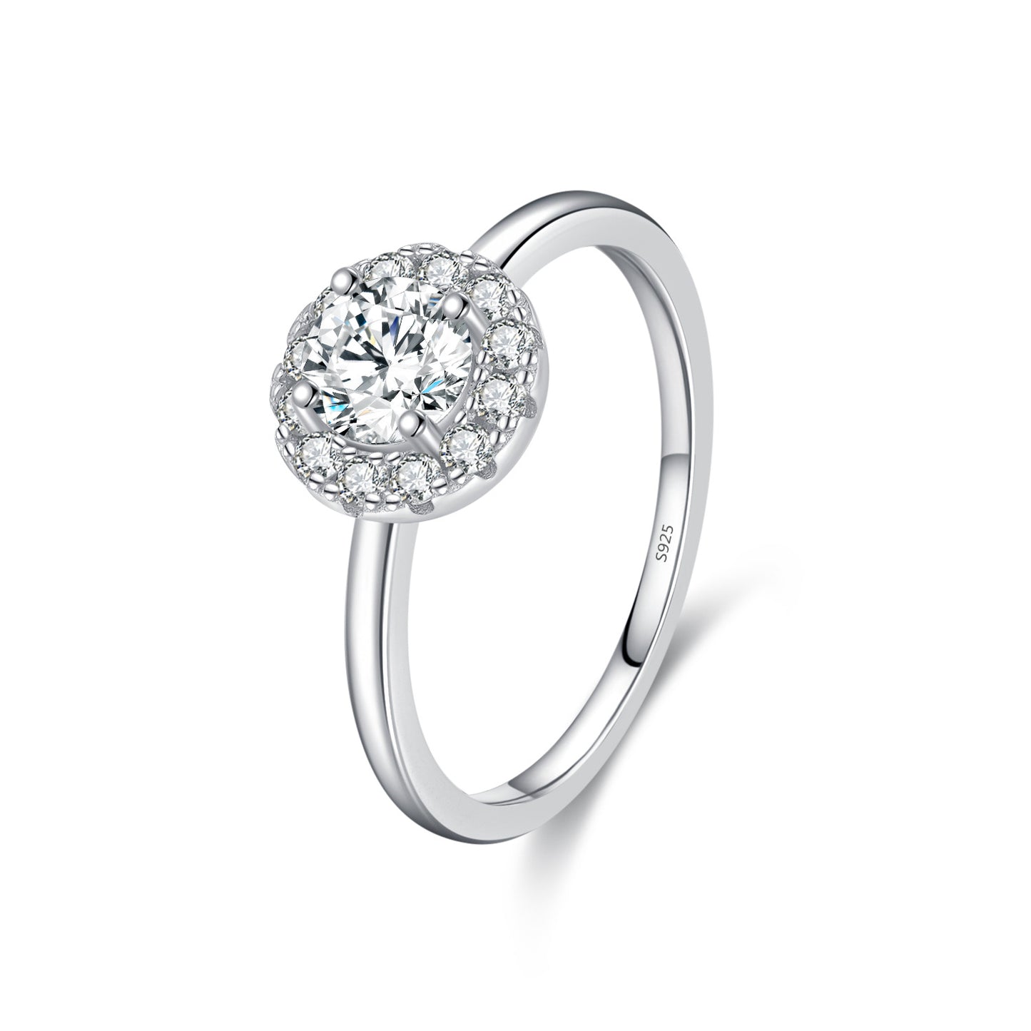 Moissanite Shiny Elegant Solitaire Ring