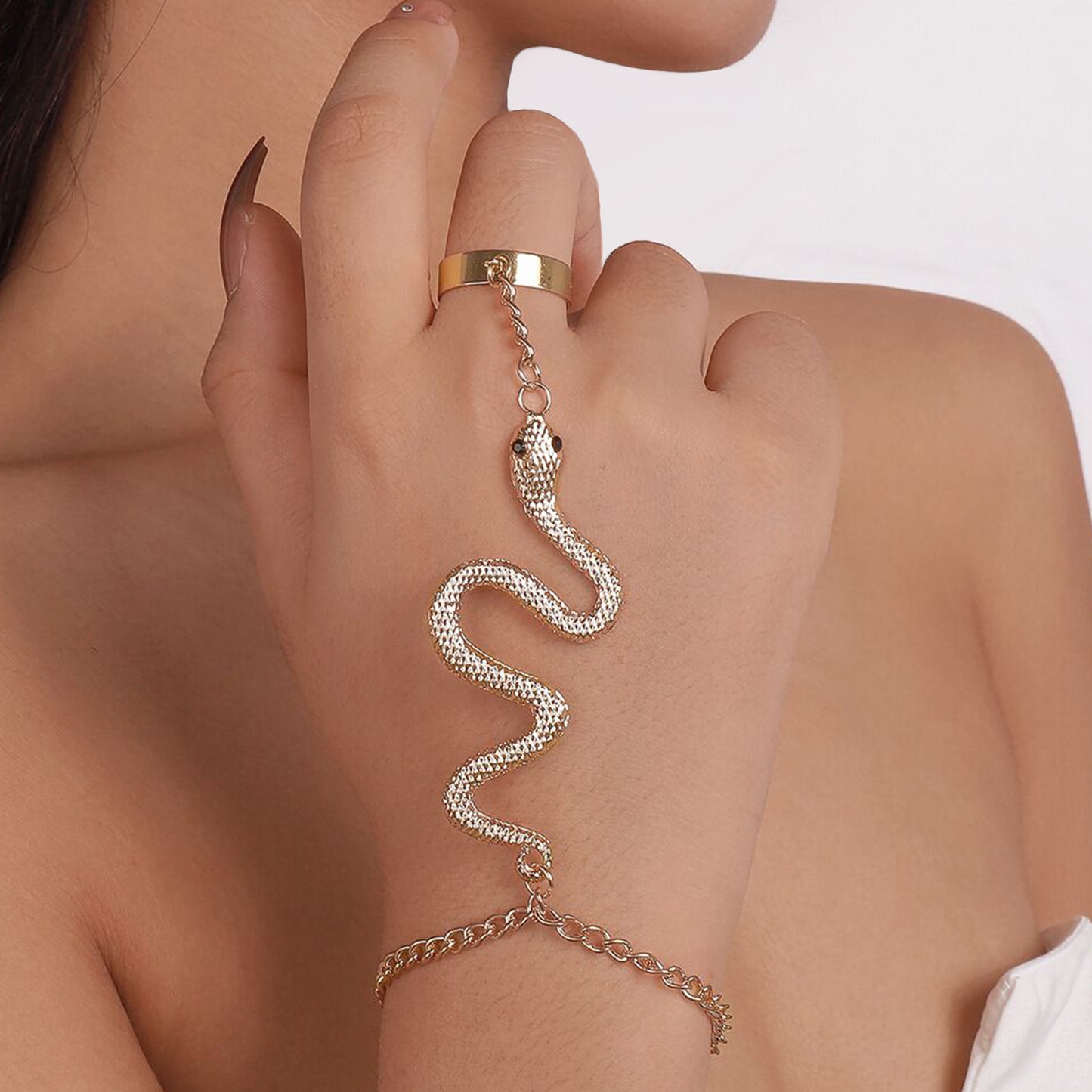 Chic Slytherin Ring & Bracelet