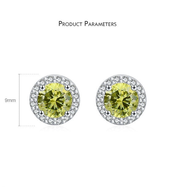 INS Trendy Alternative Mild Luxe Ultra Sparkling Ear Studs