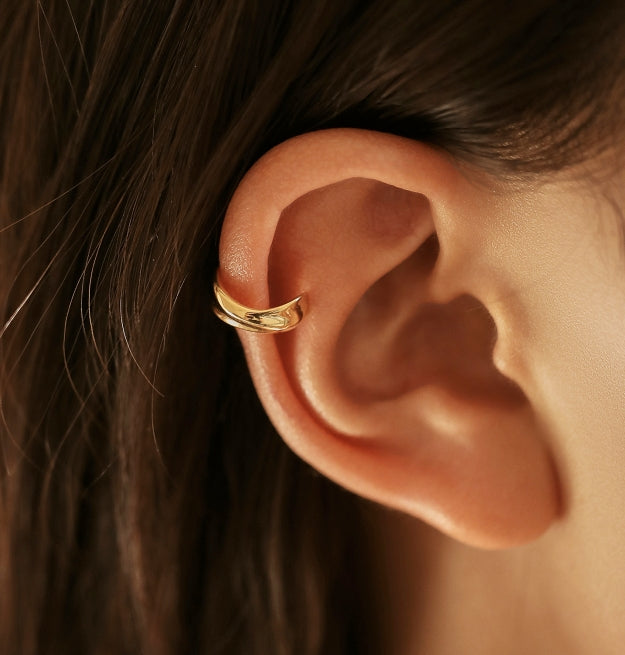 Fluid-Structured Electroplated Metallic Ear Cuffs