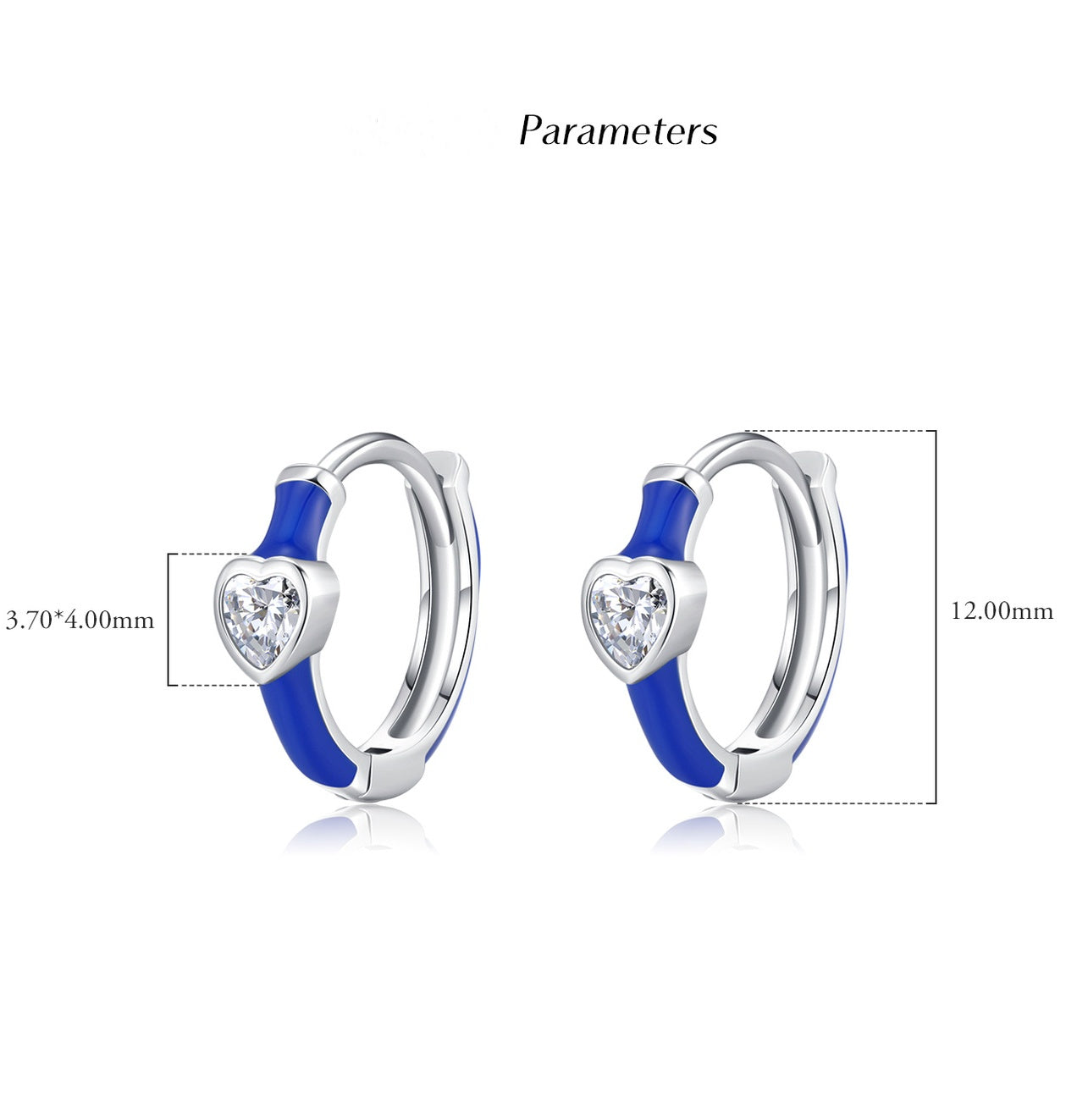 S925 Colorful Dopamine-style Enamel CZ Hoop & Huggie Earrings