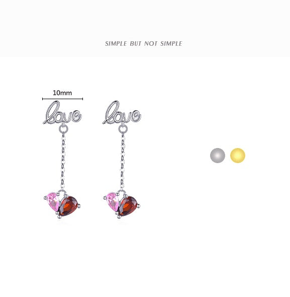 LOVE Letter Earrings: Trendy and Unique Design for Fashionistas