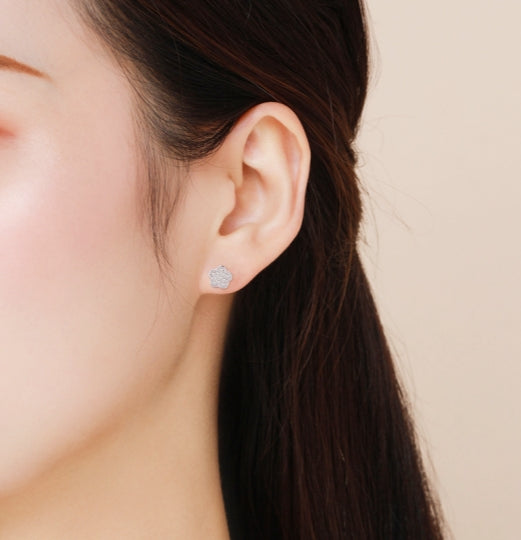 Minimalist Korean-style Fresh and Elegant Dainty Floral Stud Earring