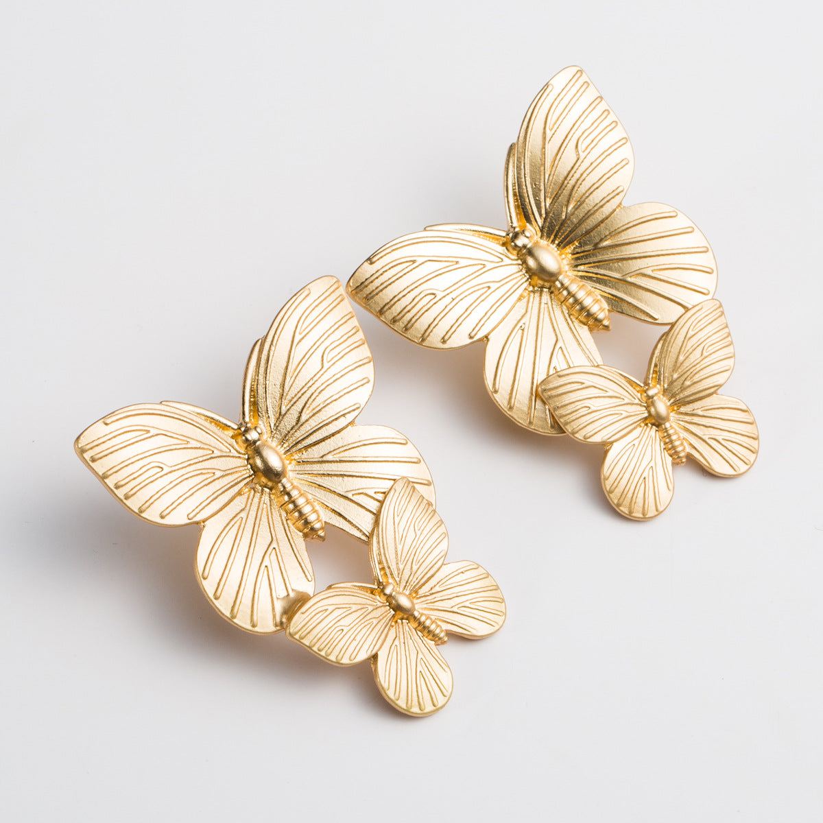 Chic Elegant Goldern Butterfly Earring