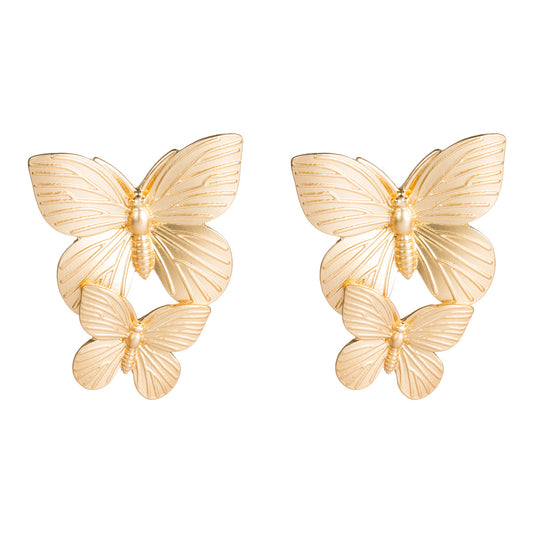 Chic Elegant Goldern Butterfly Earring