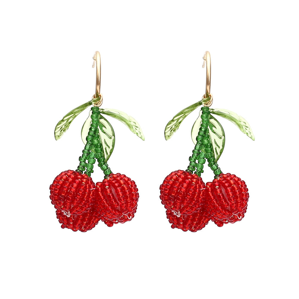 Cute Red Cherry Earring