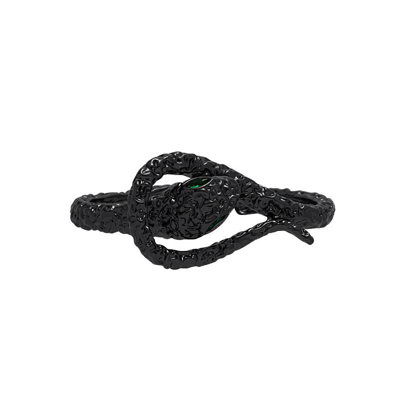 Punk Designer Black/ Silver  Snake Bracelet