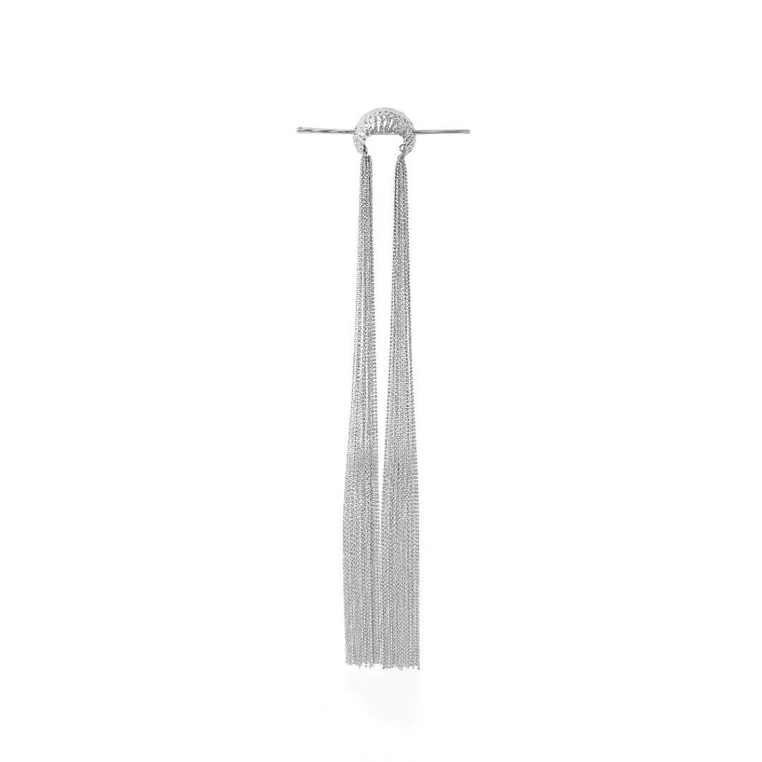 Retro Silver Metal Hairpin Irregular Tassel Hair Sticks