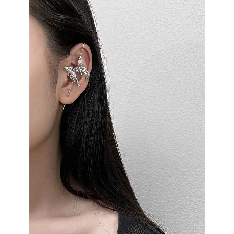 Metal Designer Butterfly Cuff Earring(Single ONE EAR)