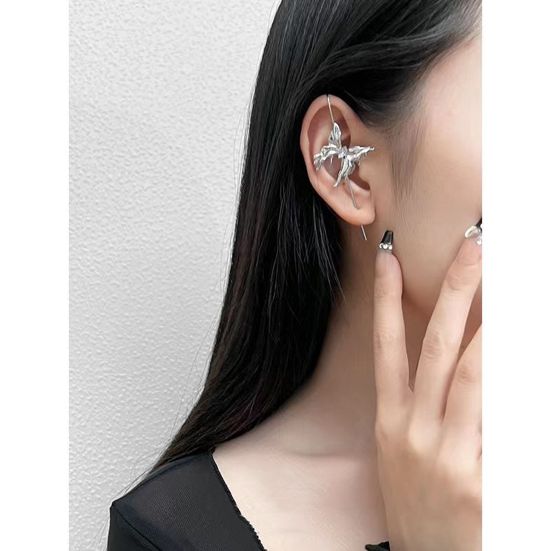 Metal Designer Butterfly Cuff Earring(Single ONE EAR)