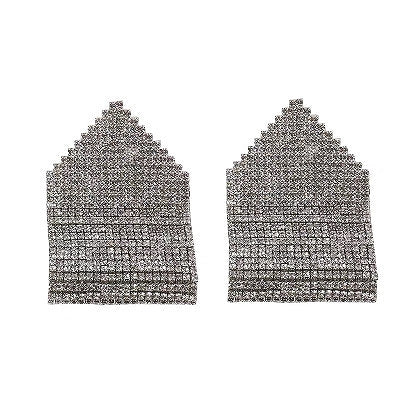 Geometric Rhinestone Shining Women Earring