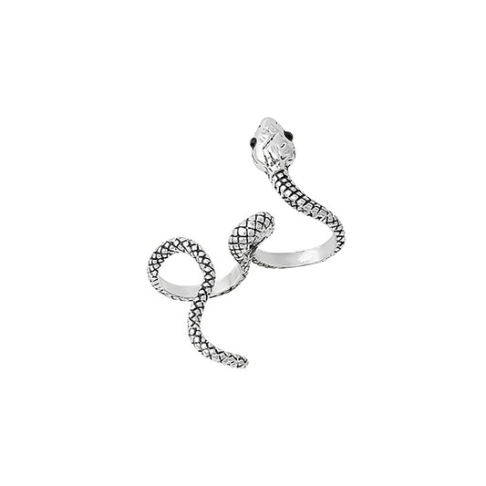 Chic Designer Snake Ring for Two Fingers