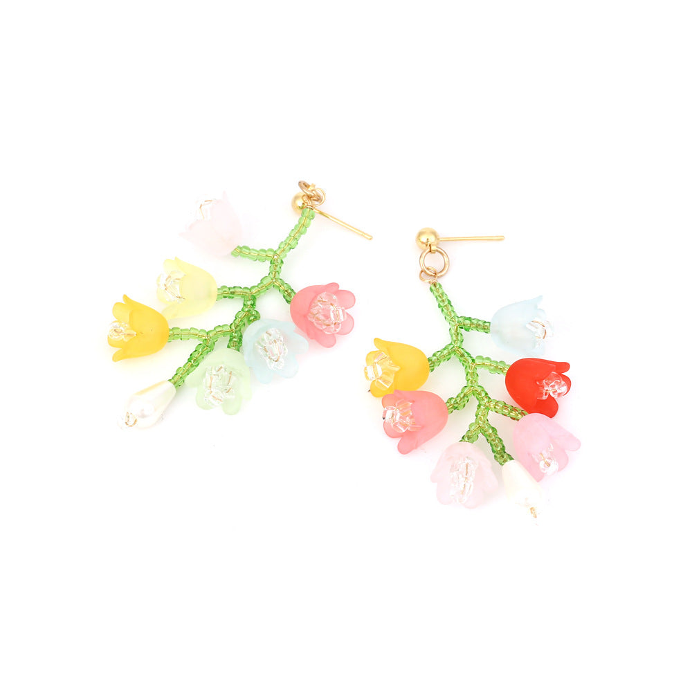Fresh Lily of the Valley Drop Earrings
