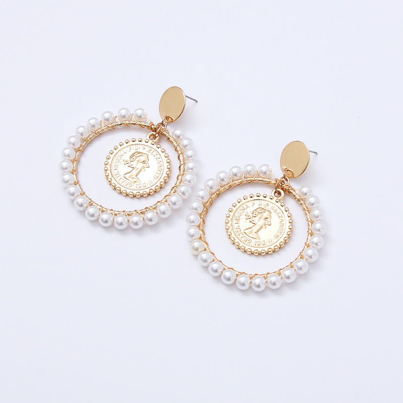 Vintage Designer Pearl Earrings