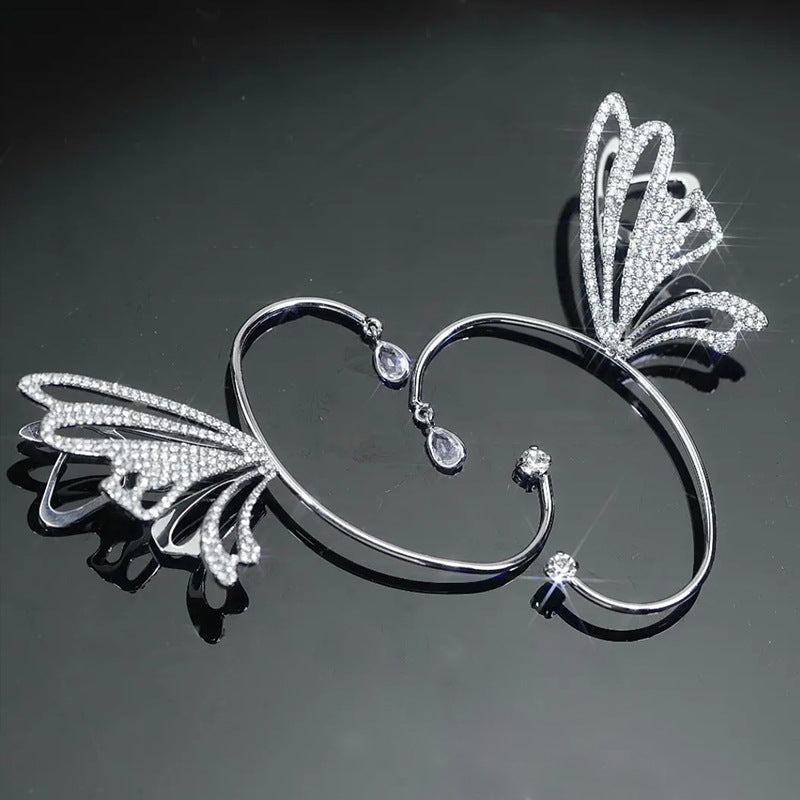 Sweet Super Fairy Butterfly Wings Elf Ear Hanging Ear Cuff
