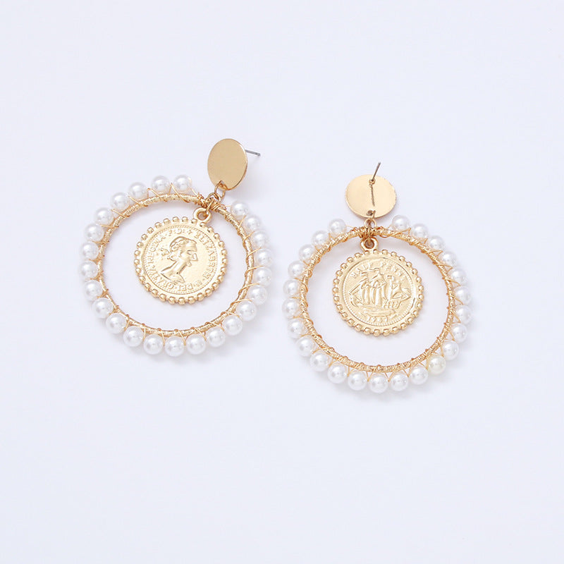 Vintage Designer Pearl Earrings