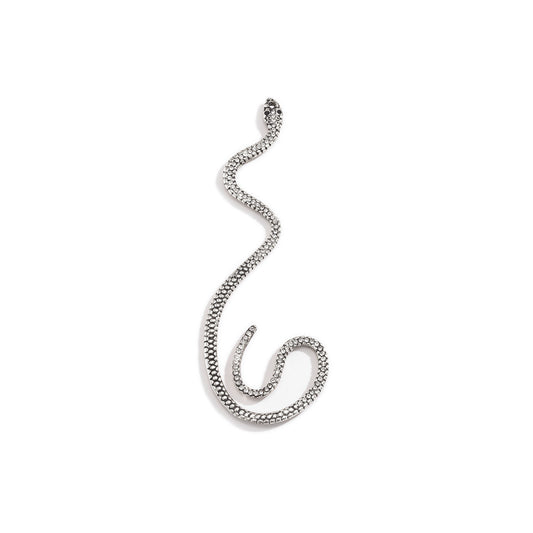 Designer Simple Rhinestone Snake Ear Cuff No Ear Pirecing