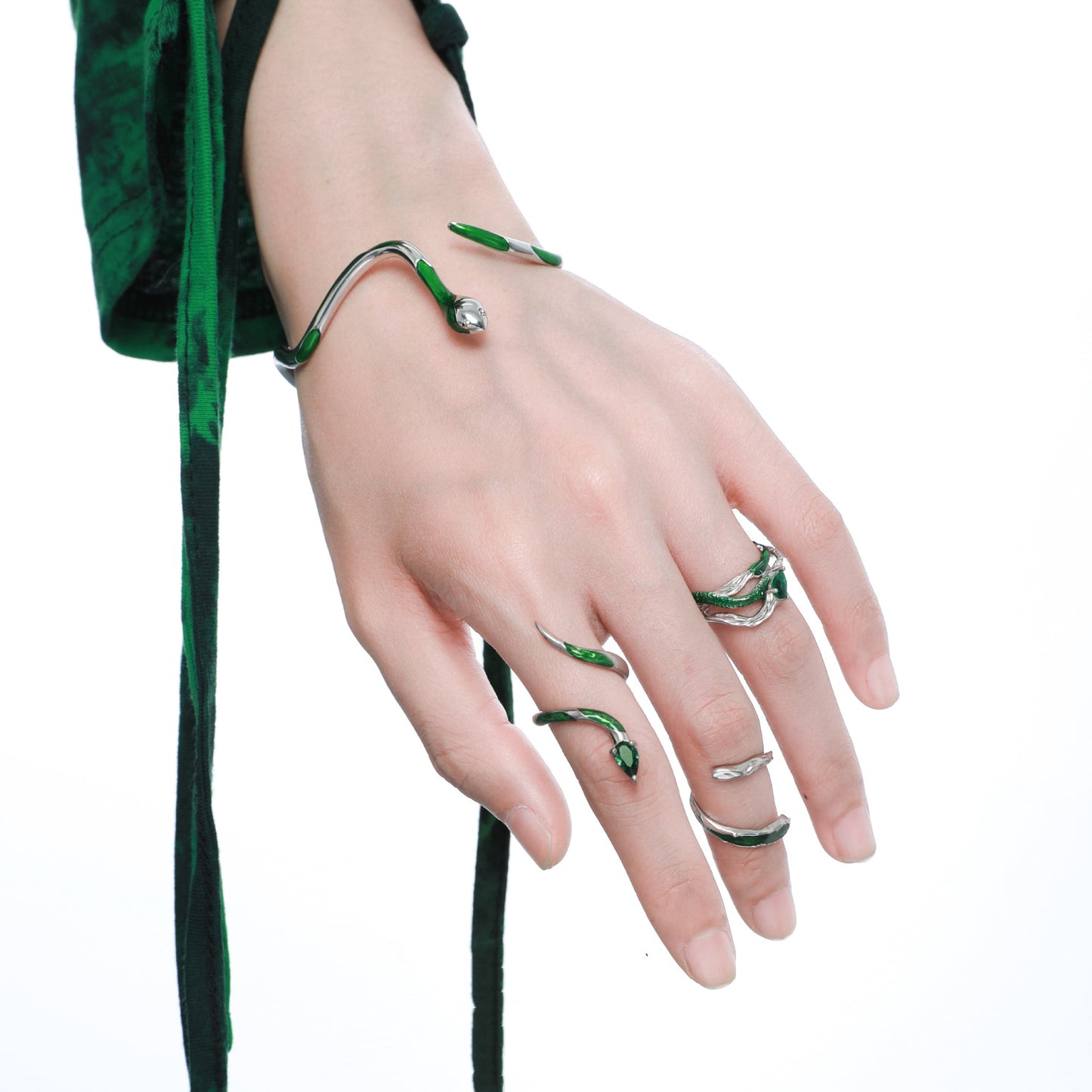 "Slytherin" Snake Wrist Bracelet