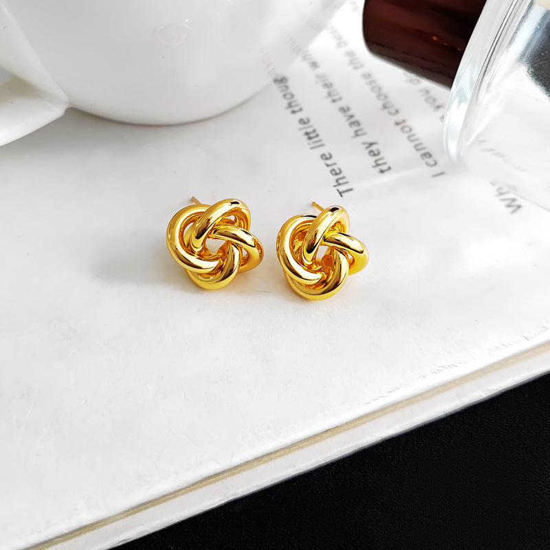 Stylish Solid Love Knot Women Earrings