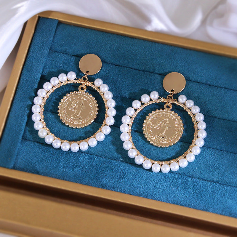 Vintage Designer Pearl Earrings