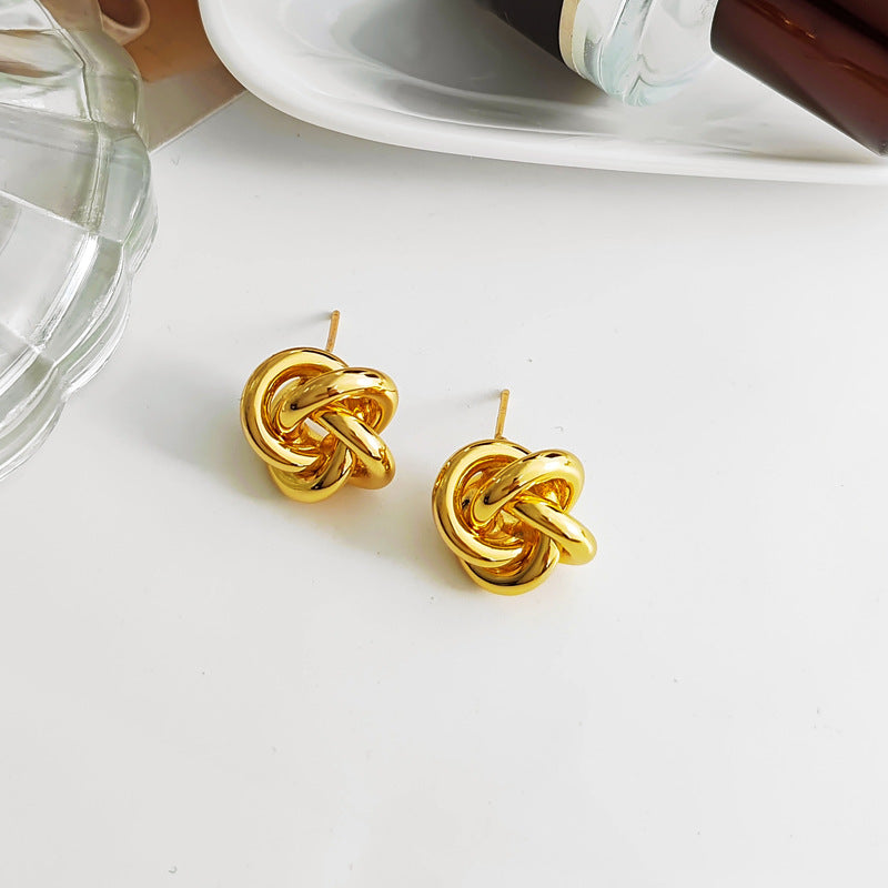 Stylish Solid Love Knot Women Earrings