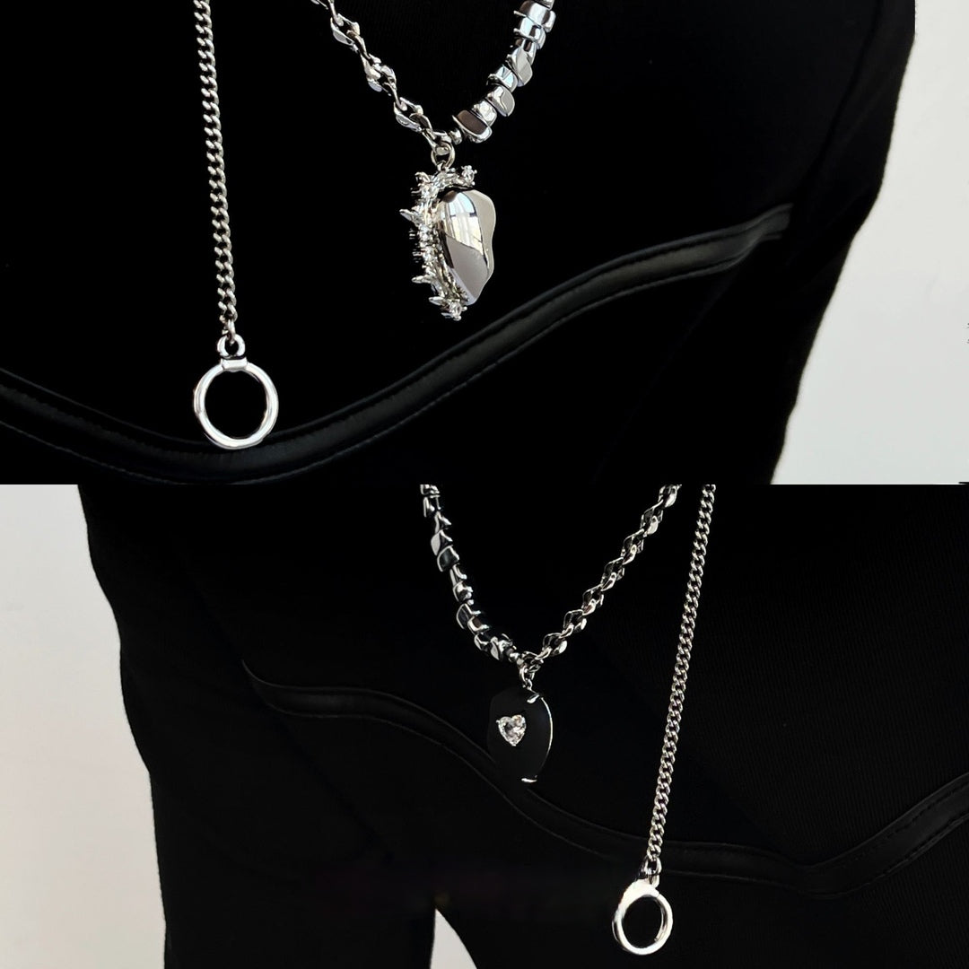 Designer Women/Men Heart-shaped Necklaces for Couples